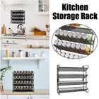 Black Four Tier Kitchen Shelf Organizer Storage Rack for Home Organization Use