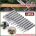 12pcs/set 900M-T Soldering Solder Iron Tips Bit For Hakko Welding Station Tools - Aimall