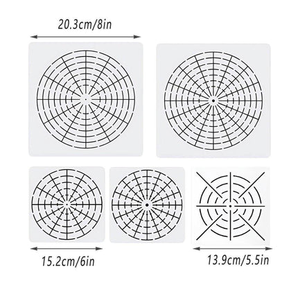30PCS Mandala Stencil Set DIY Hand-painted Art Templates Craft Supplies Kit