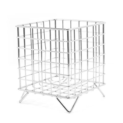 Large Wrought Iron Storage Basket Desktop Organizer Box for Dormitory Cosmetics