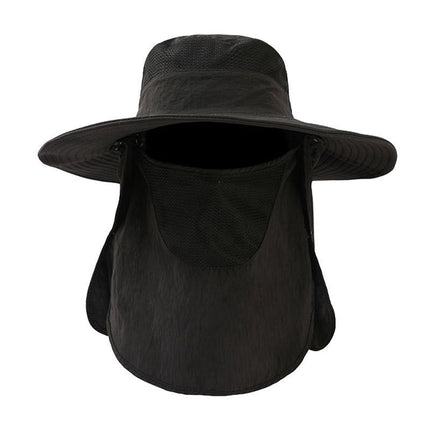 2PCS Outdoor Fisherman Hat Men Women Sun Protection Fishing Cap Bucket Hat