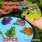 20pcs Simulation Luminous Frog Aquarium Decoration DIY Accessories for Fish Tank