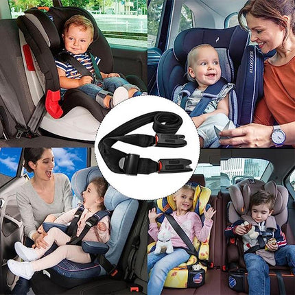 Adjustable Child Baby Car Safety Seat Isofix Strap Latch Interface Anchor Holder - Aimall