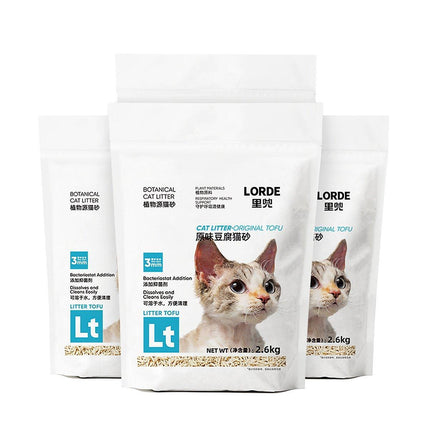 2.5/2.6KG Pet Mixed Deodorant Cat Litter Tofu Corn Cat Litter Flush Toilet - Aimall