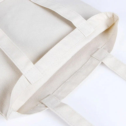 5PCS Canvas Tote Bag Cotton Blank DIY Shopping Shoulder Bags