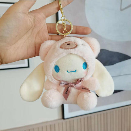 My Melody Cute Plush Doll Car KeyChain Backpack Small Pendant Stuffed Toy Gift AU - Aimall