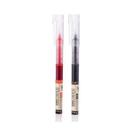 6/12Pcs 0.5mm Straight Liquid Rollerball Pens Stationery School Office Supplies - Aimall