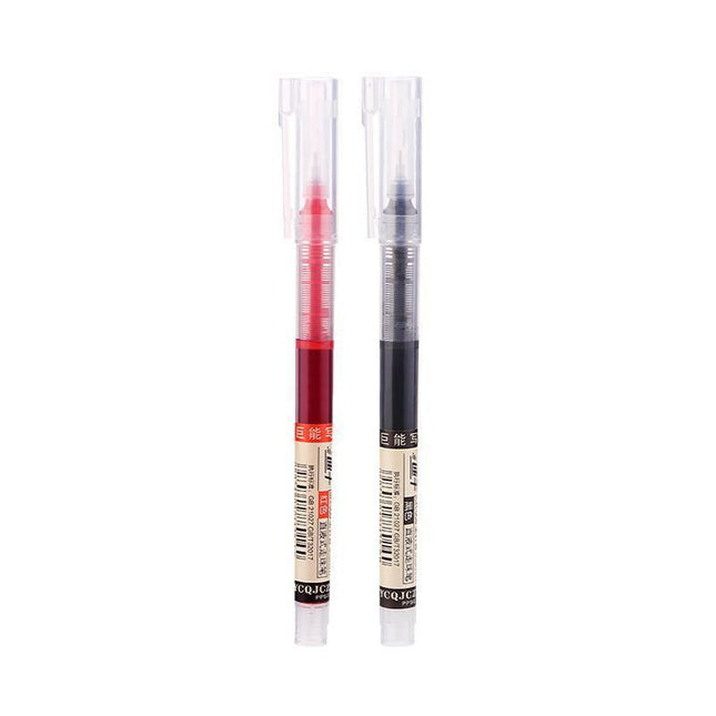 6/12Pcs 0.5mm Straight Liquid Rollerball Pens Stationery School Office Supplies - Aimall