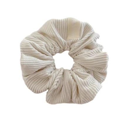 Corduroy Big Hair Scrunchies Ponytail Holder Hair Ties Rope Hair Accesorries - Aimall