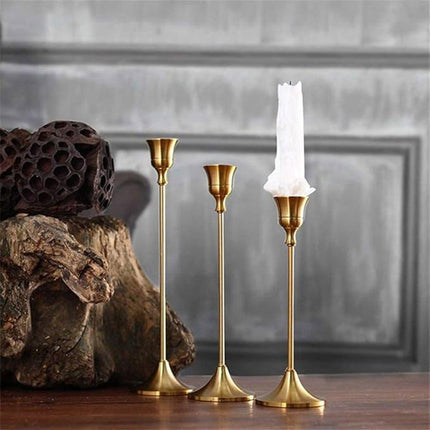 3X Taper Candle Holders Long Table Decorative Candlestick Holder Wedding Dinning