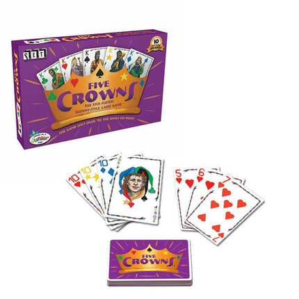 Five Crowns Card Game 5 Suites Classic Original Family Party Rummy Style Play - Aimall