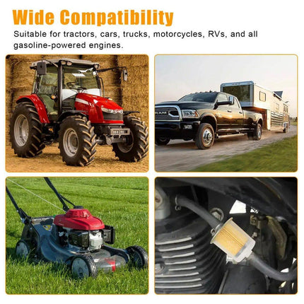 10pcs Motorcycle Fuel Filter Gasoline Cup Transparent Exhaust Detection Filter