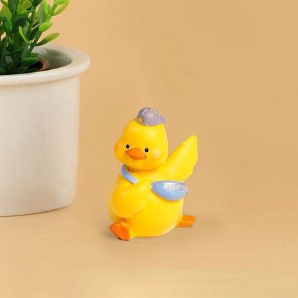 Creative Mini Cartoon Lamb Resin Figurines Duck Ornament Statue Miniatures - Aimall