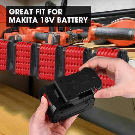 10PCS Battery Holder Shelf Stand Rack Storage Mount Slots For Makita 18v Battery - Aimall
