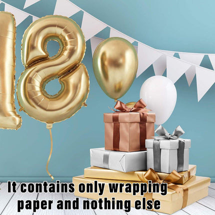 100pcs Holiday Gift Wrapping Paper Roll Christmas Wrapping Paper for Presents