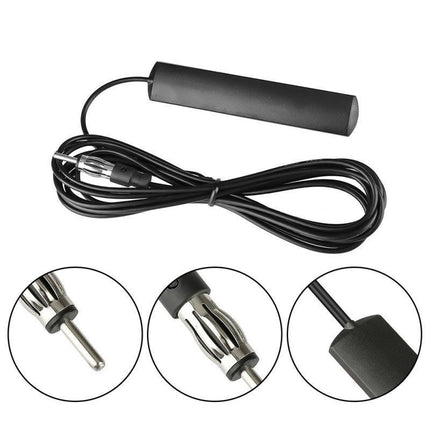 Hidden Antenna Radio Stereo AM FM Stealth for Vehicle Car Truck Black - Aimall