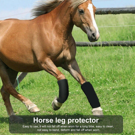 4pcs Horse Leg Protection Covers Mosquito Shields for Horse Foot Safety Wraps
