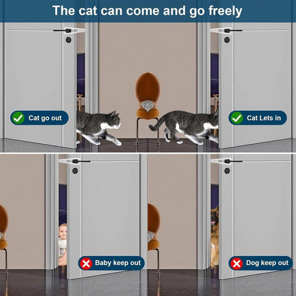 2PCS Pet Door Blocker Room Prevent Dogs From Entering Cat Elastic Cat Free Access Adjustable