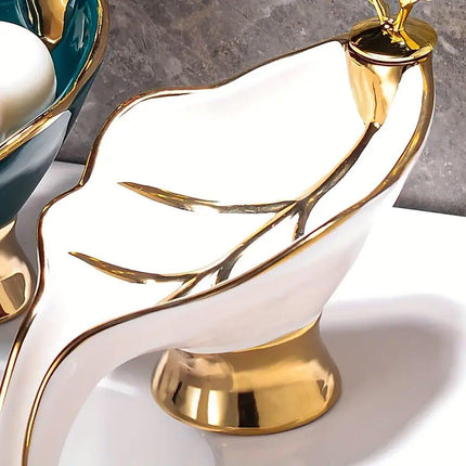 Soap Dish Holder Non-Stagnant Drainage Soap Box for Bathroom Kitchen Sink Home