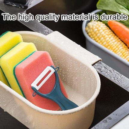 4PCS Multifunctional Sink Drain Basket Hangable Storage Organizer Kitchen Gadget