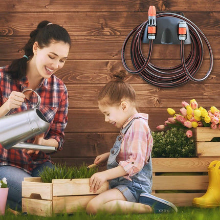 3pcs Wall Mounted Hose Holder Rack Plastic Garden Hose Storage Rack Organizer