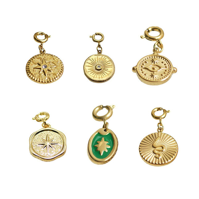 Fashion Detachable Titanium Steel Pendant Various Styles Gift For Woman Lady - Aimall