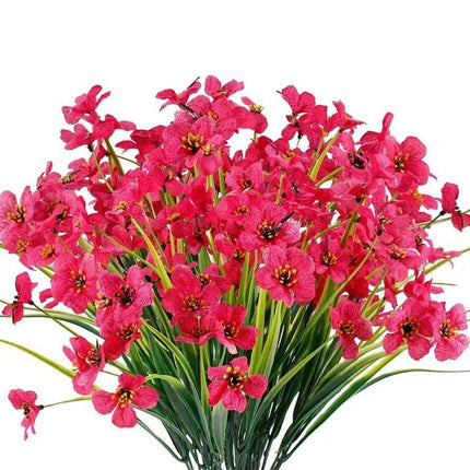 12pcs Artificial Flowers Set for Home Decor Wedding Party Fake Floral Decor