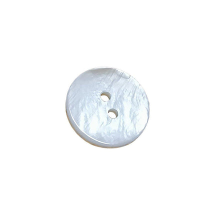 20pcs White Shirt Buttons Round Two Eyes Sewing Craft DIY Clothing Supplies