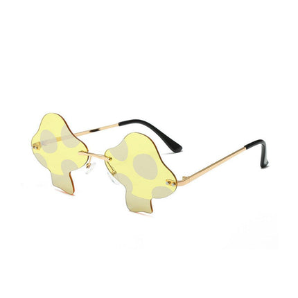 Decorations Party Favor Sunglasses for Women Eyewear Mushroom Shape Sun Glasses - Aimall