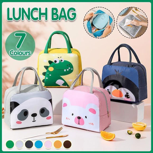 Portable Lunch Bag Insulated Thermal Cooler Box Carry Tote Travel Bag - Aimall