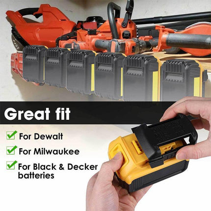 10PCS Battery Holder Shelf Stand Rack Storage Mount Slots For Makita 18v Battery - Aimall