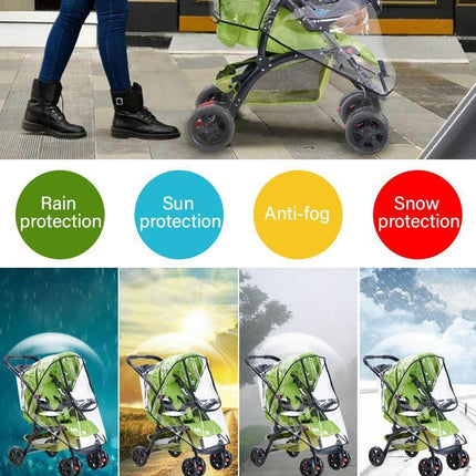 New Universal Rain Cover for Pushchair Stroller Baby Buggy Weather Shield Pram - Aimall