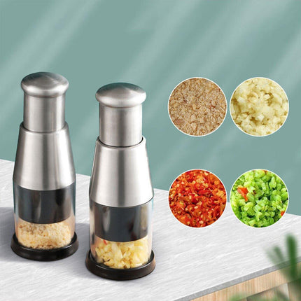 304 Stainless Steel Garlic Press Crusher Manual Garlic Mincer Kitchen Tool