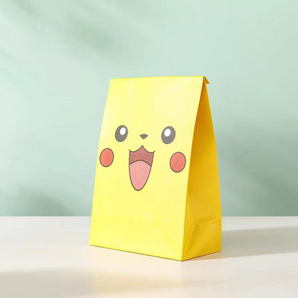 40 PCS Cartoon Gift Paper Bag White Kraft Paper AU