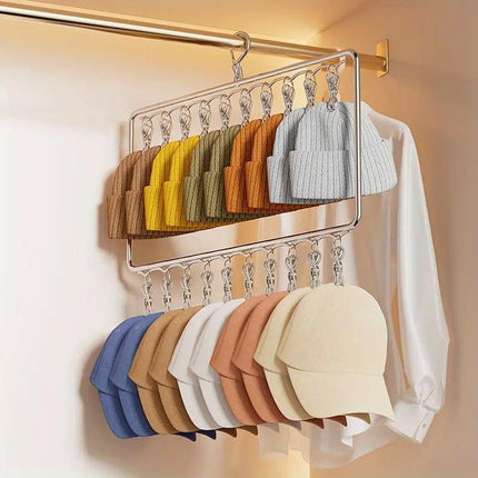 Stainless Steel Drying Rack Multi Function Windproof Underwear Clip Sock Hanger