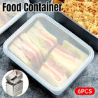 6PCS Stainless Steel Fresh-keeping Box with Sealed Lid Food Fruit Box Container
