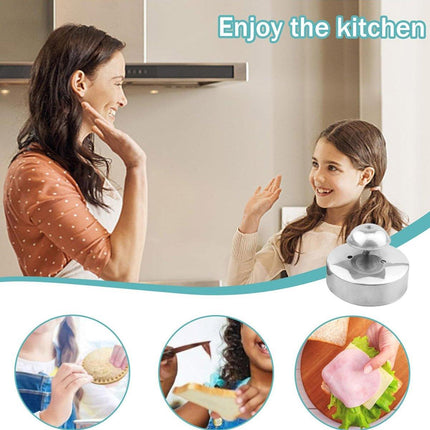 Stainless Steel Sandwich Cutter Bread Press Mold for Sandwiches and Baking Molds