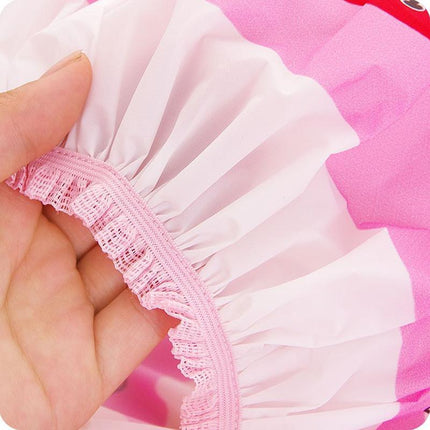 Reusable Women Kids Girls Hair Wrap Waterproof Shower Bath Shower Cap Hat - Aimall