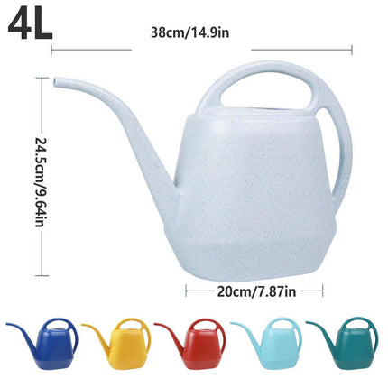 4L Long Spout Watering Can Durable Gardening Tool for Home Plants and Flowers