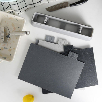 4pcs Cutting Board Set Non Slip Kitchen Chopping Boards Food Prep Kitchen Tools
