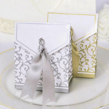 100pcs European Wedding Candy Boxes Dream Paper Box Favour Treat Packaging