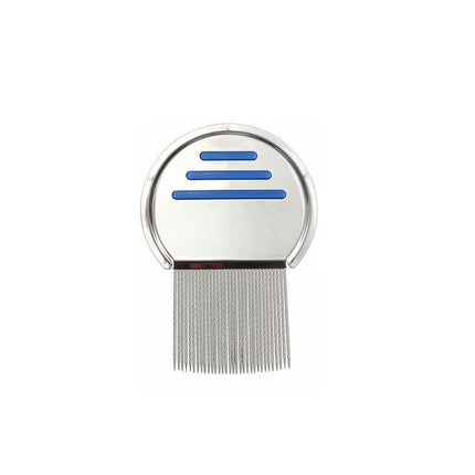 Stainless steel flea comb for effective lice and nit removal in pets