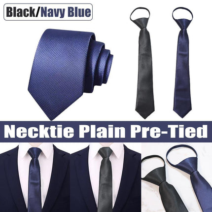 Students' Formal School Uniforms Knot-free Ties Black Plaid Jk Zipper Ties Rope Belts - Aimall