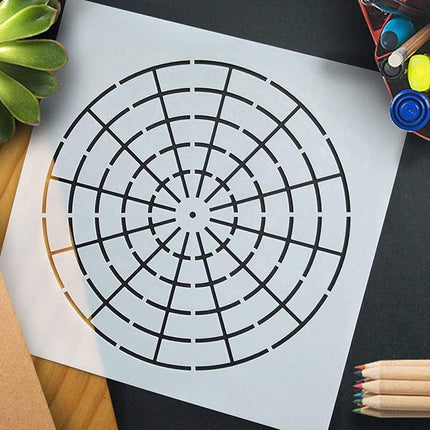 30PCS Mandala Stencil Set DIY Hand-painted Art Templates Craft Supplies Kit