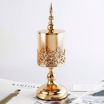 Glass Storage Jar with Lid Candy Jar Decorative Container for Home Storage Decor