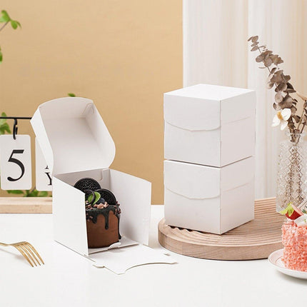 3 Inch Pastry Mousse Cake Packing Box Dessert French Pastry Cut Baking Box