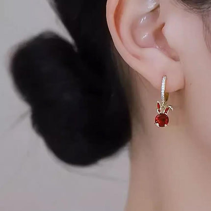 Fashion Gold Zircon Earrings Stud Drop Dangle Wedding Best Gift For Women - Aimall