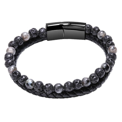 Tiger Eye Natural Stone Beaded Bracelet Women Men Elasticity Bangle hand Jewelry - Aimall