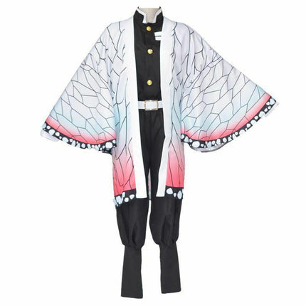 Demon Slayer Costume Kochou Shinobu Cosplay Kimetsu No Yaiba Kimono Outfit Wig - Aimall