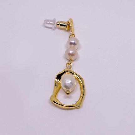 Long Natural Freshwater Pearl Earrings Elegant Women High-End Jewelry Gift